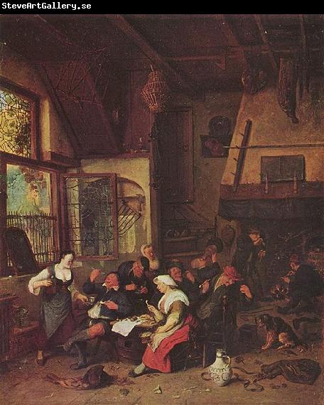 Cornelis Dusart Tavern Scene